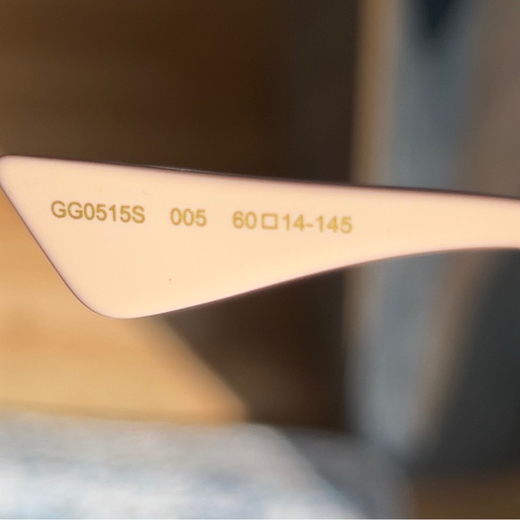 Gucci aviator unisex sunglasses GG0515S 005 black metal frame blue gradient lens - Picture 7 of 7